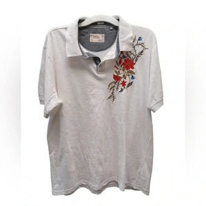 Free Planet Floral Polo Short Sleeve  Too Size Large